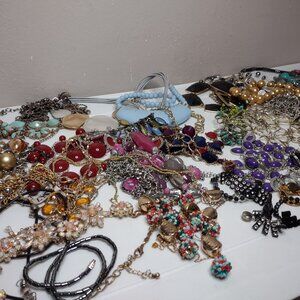 Lot Of Over 40 Necklaces Variety Necklace Lot Assorted Necklace Bundle NL24